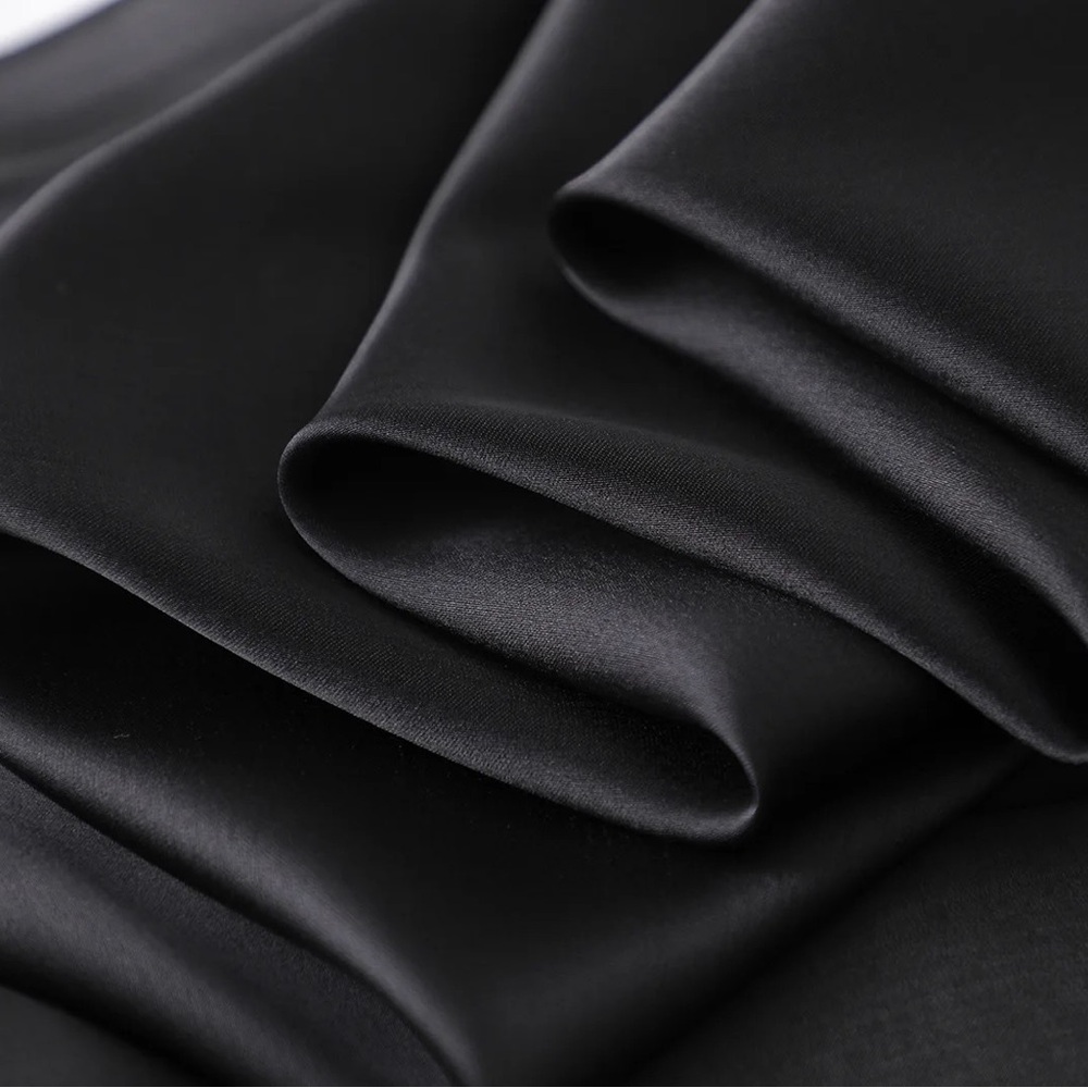 Lightweight Silky Satin Large Shawl Scarf - Picture 2 of 4